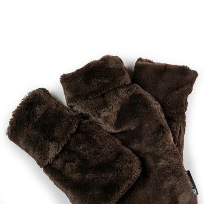 CosyPanda Triple Chocolate Faux Fur Hot Water Bottle Gift Set