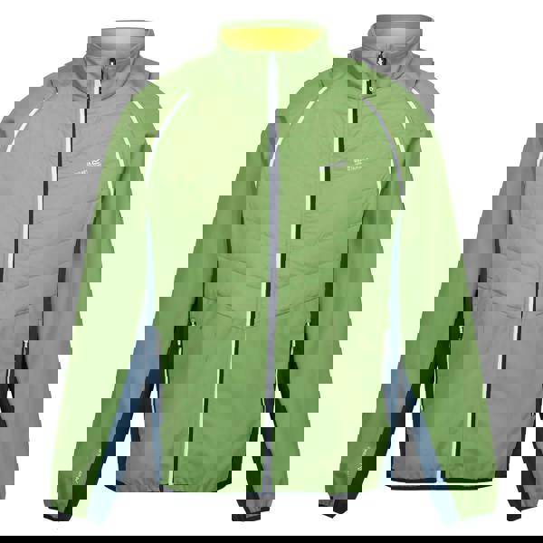 Regatta Mens Steren II Softshell Hybrid Jacket - Piquant Green/Moroccan Blue/Citron Lime - 