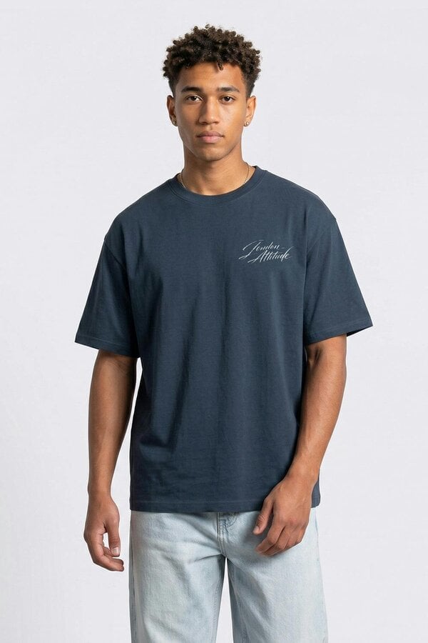 London Attitude Japanese Blossom Oversized Heavyweight T-Shirt