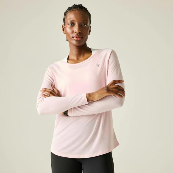 Dare 2B Womens Serenity Long-Sleeved T-Shirt - Pink Haze