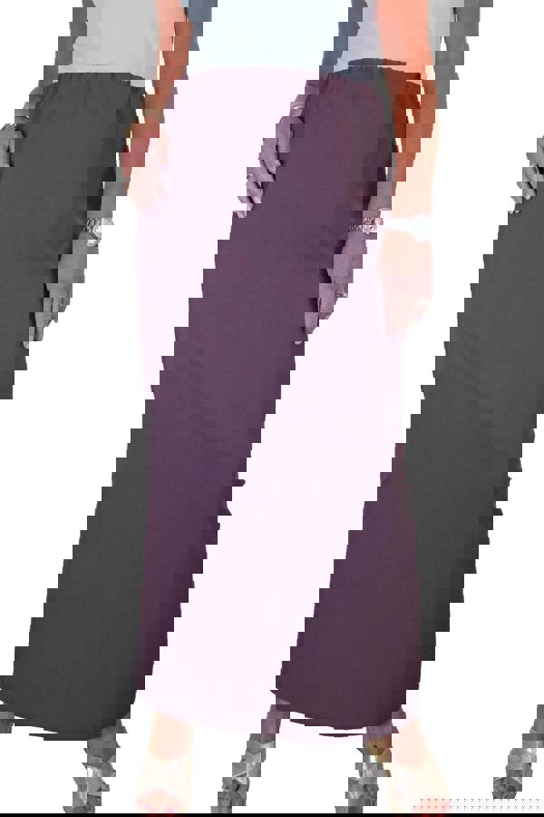 Paulo Due Women's Pull On Elasticated Waist Maxi Pencil Skirt