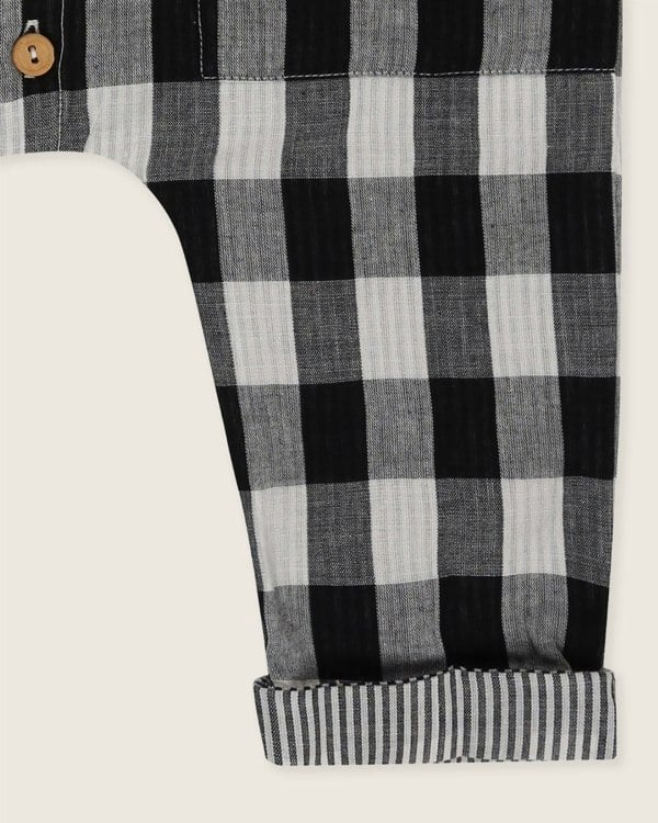 organic cotton Multicolour Stripe And Check Print Jumpsuit - image 5