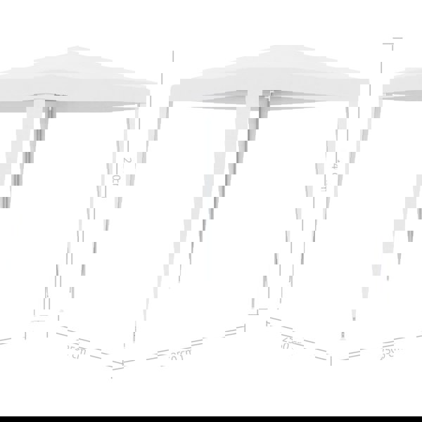 Berkfield Party Tent 2.5x2.5 m White