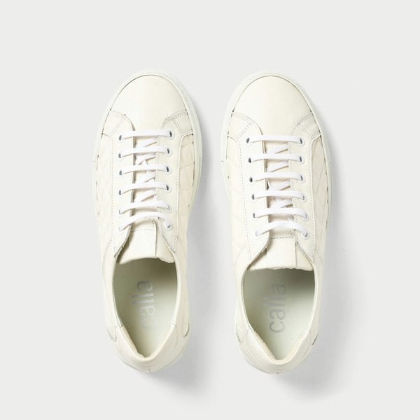 Calla Calla Star Trainers - White Quilted