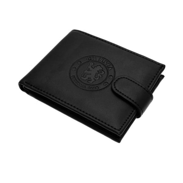 Chelsea FC RFID Embossed Leather Wallet - Black