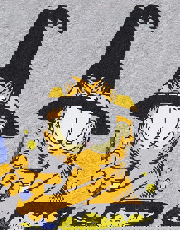 Garfield Unisex Grey Trick Or Treat Short Sleeved T-Shirt