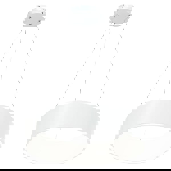 Milagro Ohio Stunning Matt White LED Pendant Lamp 24W(122W)  45CM Diameter Height Adjustable