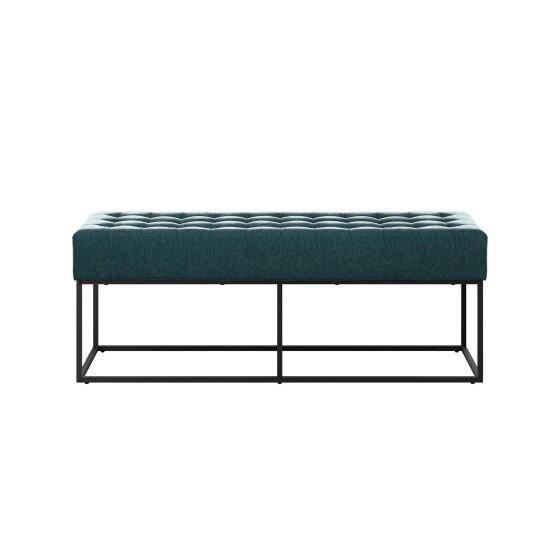 Wyld Haus Cavan Deep Blue Upholstered Diamond Bench