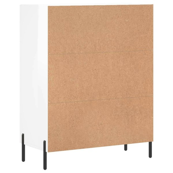 Berkfield Sideboard High Gloss White 69.5x34x90 cm Engineered Wood