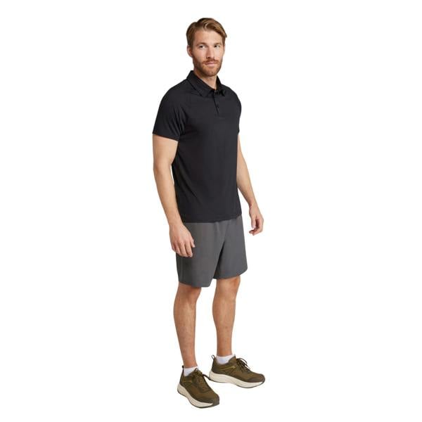 Mountain Warehouse Mens IsoCool Lightweight Polo Shirt - Black - 