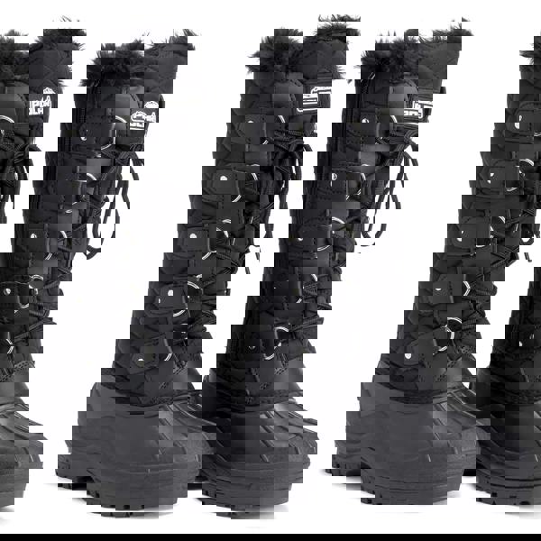 VIVA Polar Womens Tall Quilted Tactical Mountain Knee High Walking Boots