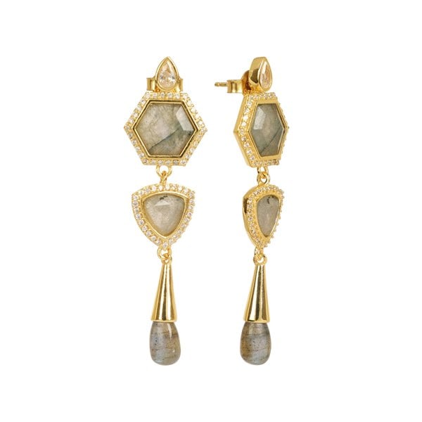 Lila Rasa Timeless Radiance With Labradorite Earring