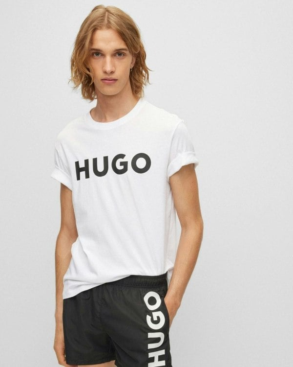 HUGO Dulivio Mens T-Shirt NOS - White 120