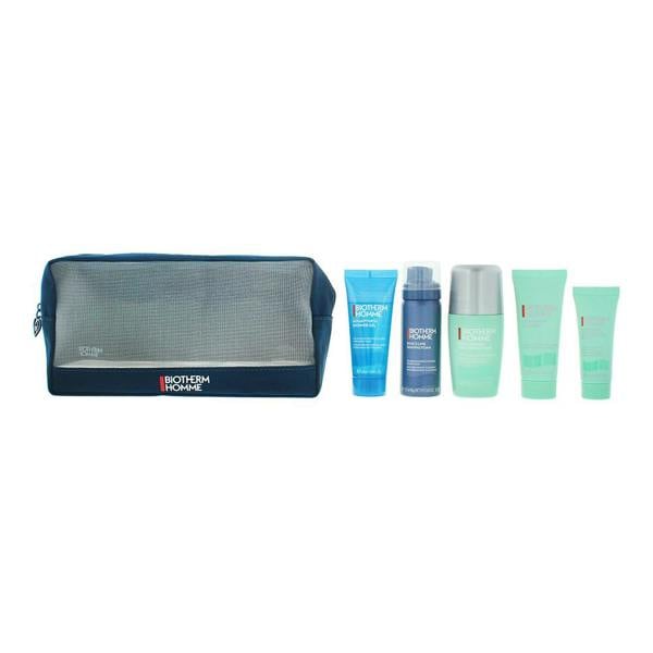 Biotherm Homme Aquapower 5 Piece Gift Set: Deodorant Roll-On 75ml - Cleanser 40ml - Shower Gel 40ml - Shaving Foam 50ml - Face CGel20ml