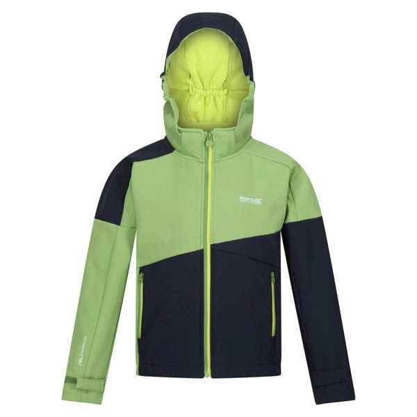 Regatta Boy's Acidity VII Soft Shell Jacket - Piquant Green/Navy