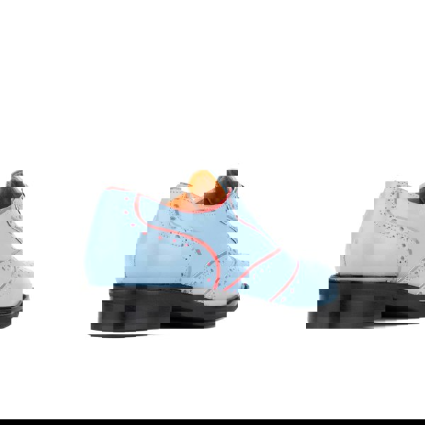 Embassy London BRICK LANE - Light Blue - Women's contrast leather lace-up brogue