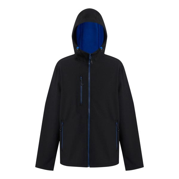 Regatta Men's Navigate 2 Layer Soft Shell Jacket - Black/New Royal