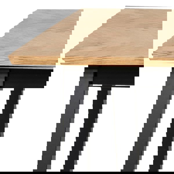 Furniture To Go Brighton Dining Table in Oak with Herringbone Effect 180x95cm