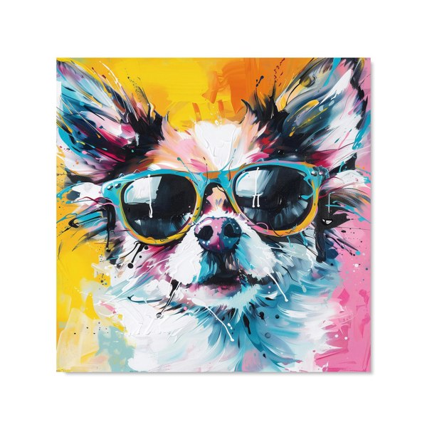 Warren Reed - Designer Chic Chihuahua in Sunglasses Kitchen Splashback