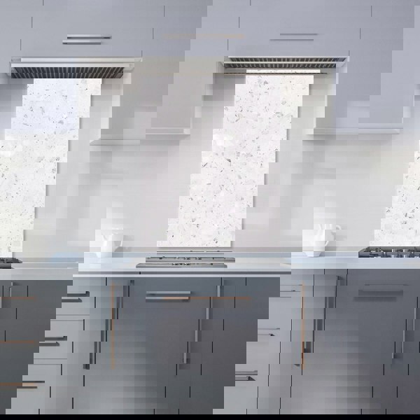 Warren Reed - Designer Icy White Quartz Effect Kitchen Splashback