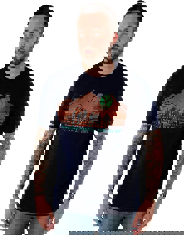 Yellowstone Mens Blue Cowboys Short Sleeved T-Shirt