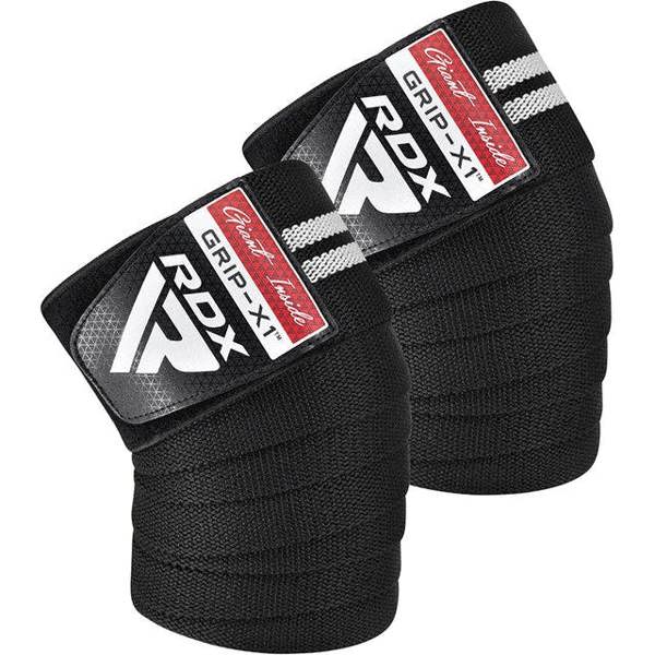RDX Sports GYM KNEE WRAP R11 BLACK/WHITE