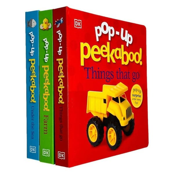 Pop-Up Peekaboo! 3 Book Set Peekaboo! Things That Go, Peekaboo! Under The Sea & Peekaboo! Farm