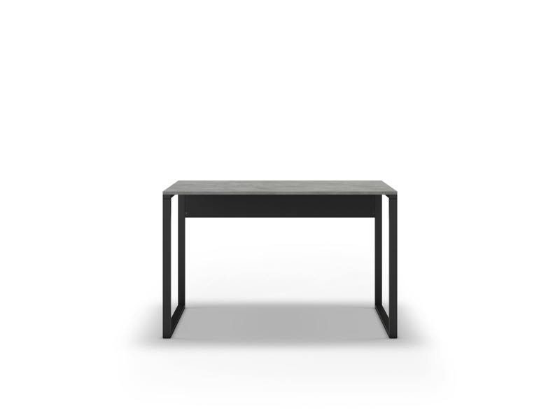 Decortie Inna Modern Work Table Lotus with Sturdy Metal Legs Particle Board Industrial Desk Width 110cm