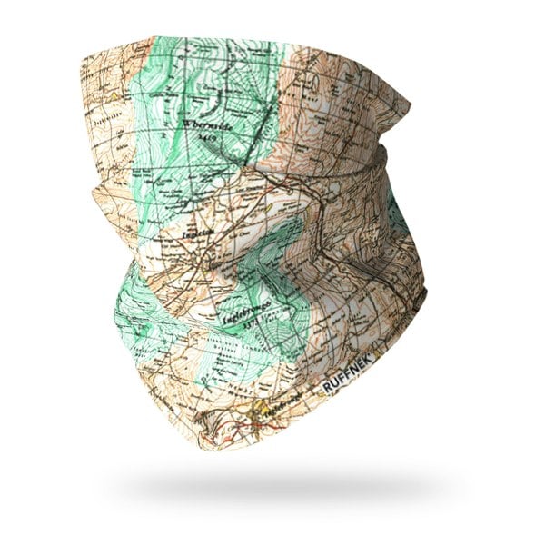 RUFFNEK Yorkshire 3 Peaks Map Neck Gaiter
