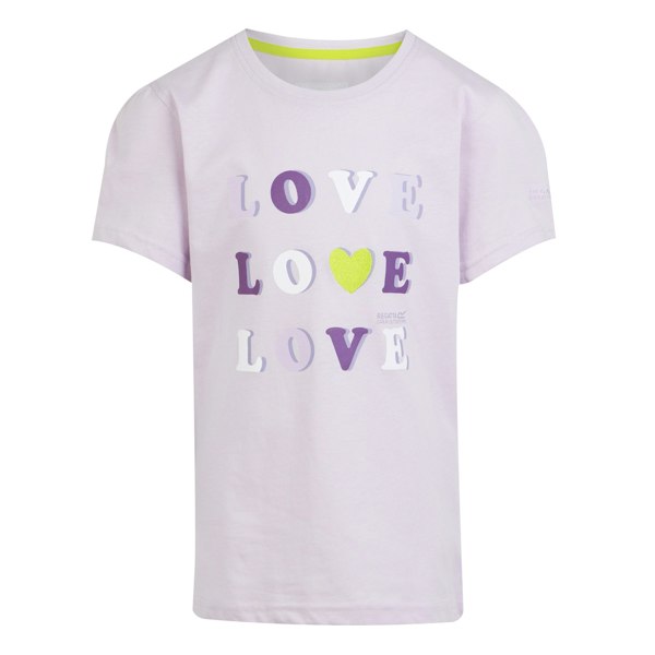 Regatta Childrens/Kids Bosley VII Heart T-Shirt - Lilac Frost