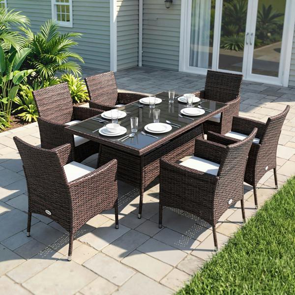 Resin Rattan Dining Set