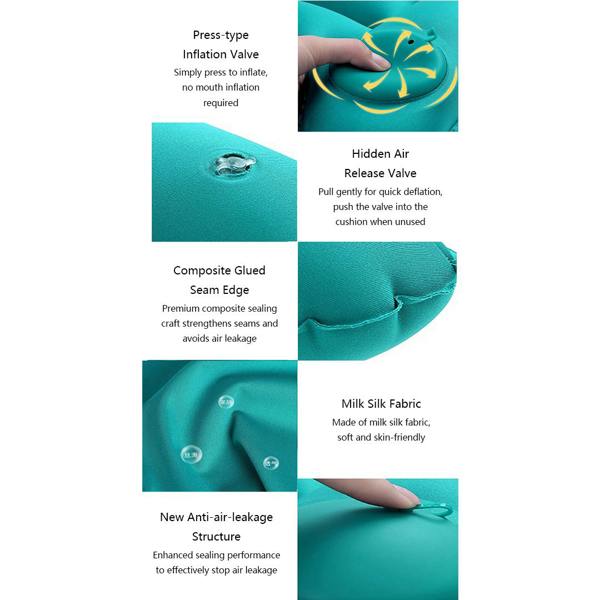 Leaper H-Shaped Manual Press Inflatable Lumbar Cushion