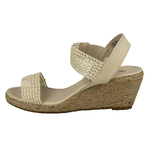 Savannah Womens Savannah Slip On Wedge Heeled Sandal F2303