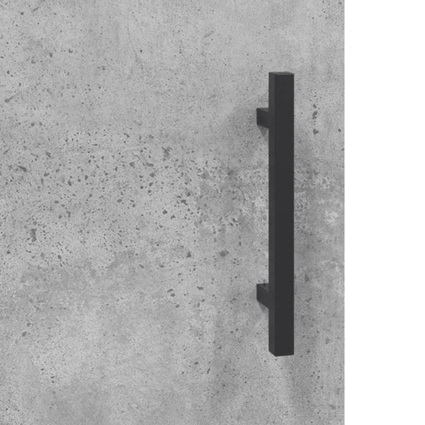 Berkfield Wall Mounted Cabinet Concrete Grey 34.5x34x90 cm