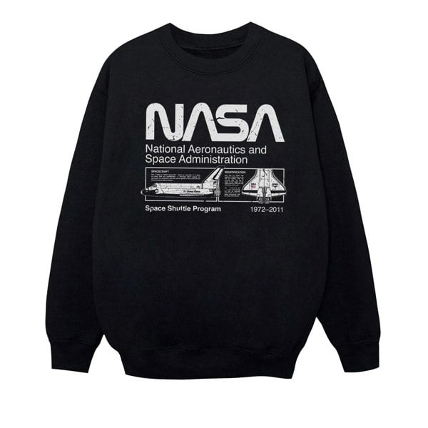 NASA Boys Space Shuttle Sweatshirt - Black