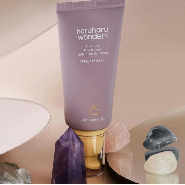 Haruharu Wonder Sun & Tan Black Rice Pure Mineral Relief Daily Sunscreen PA++++ SPF50+ 50ml - Additional 3