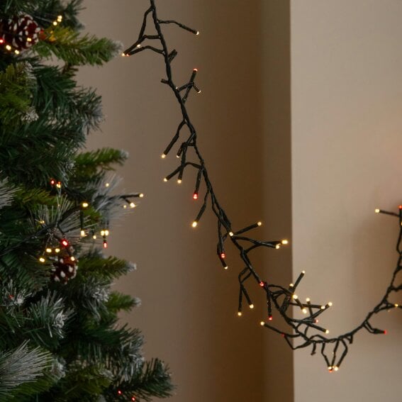 Samuel Alexander 12.4m 960 LED ClusterBrights Christmas String Lights in Red & Warm White