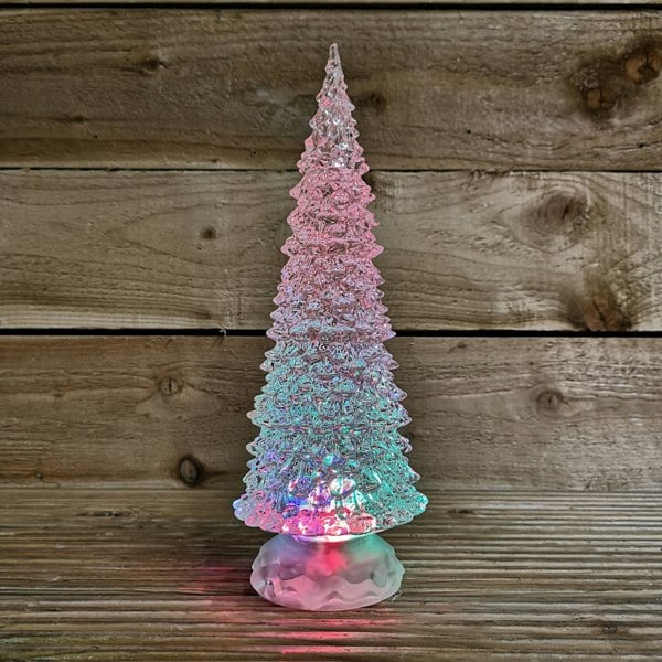 Samuel Alexander 30cm Dual Power Water Spinner Christmas Tree with Timer & Colour Changing LED's