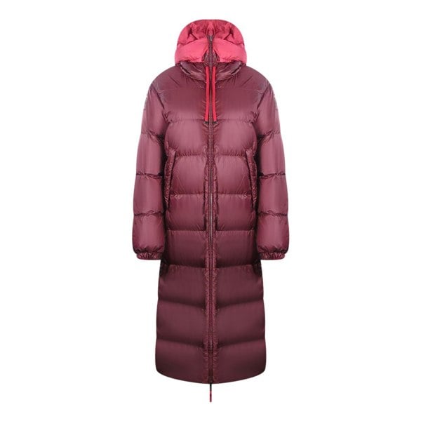 Parajumpers Sleeping Bag Reversible Red Long Hooded Down Jacket S