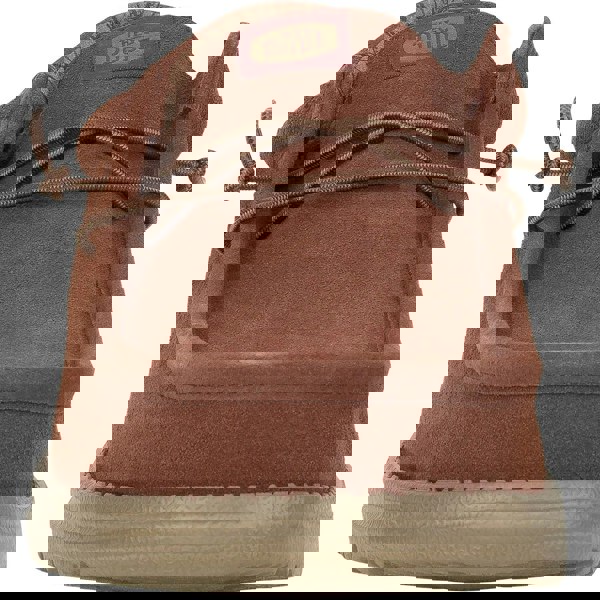 HEYDUDE Wally Suede Shoes - Dark Brown