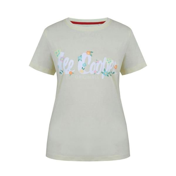 Lee Cooper Womens/Ladies Classic Floral T-Shirt - Lemon - 