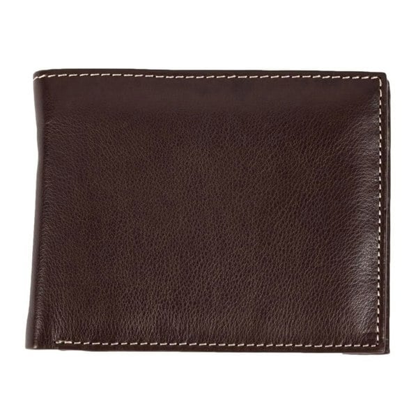 Eastern Counties Leather Mens Mark Trifold Wallet With Coin Pocket - Brown