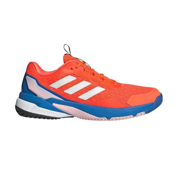 Adidas Mens Crazyflight 6 Volleyball Shoes - Orange/Royal Blue - 