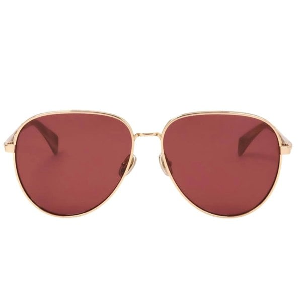 Lanvin Wine Lens Gold Sunglasses