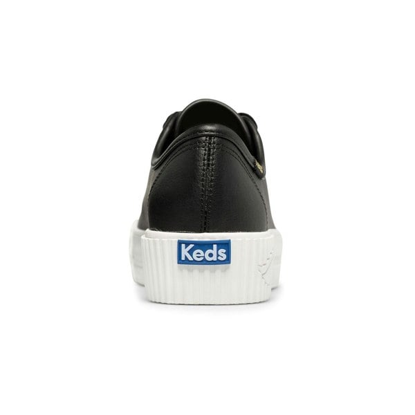 Keds Women's Triple Kick Chunky Leather Shoes with Rubber Outsole, Size 6