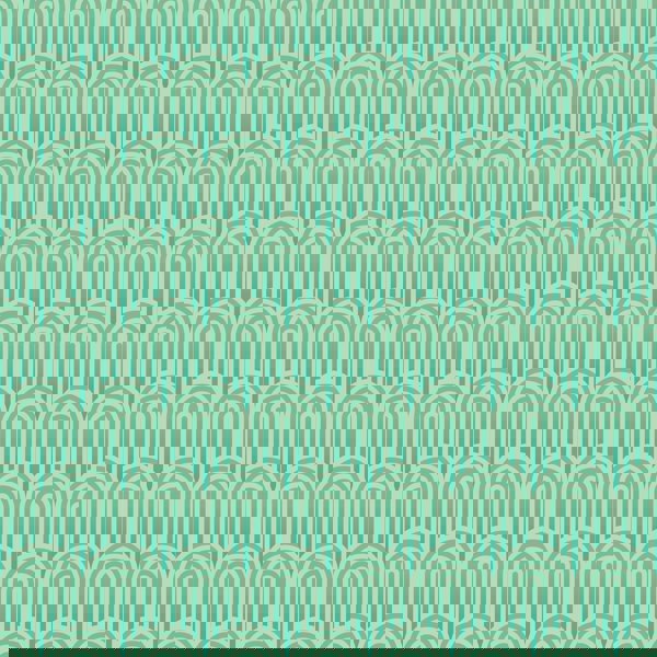 Hoopla Walls Retro Arch - Green 10m Wallpaper
