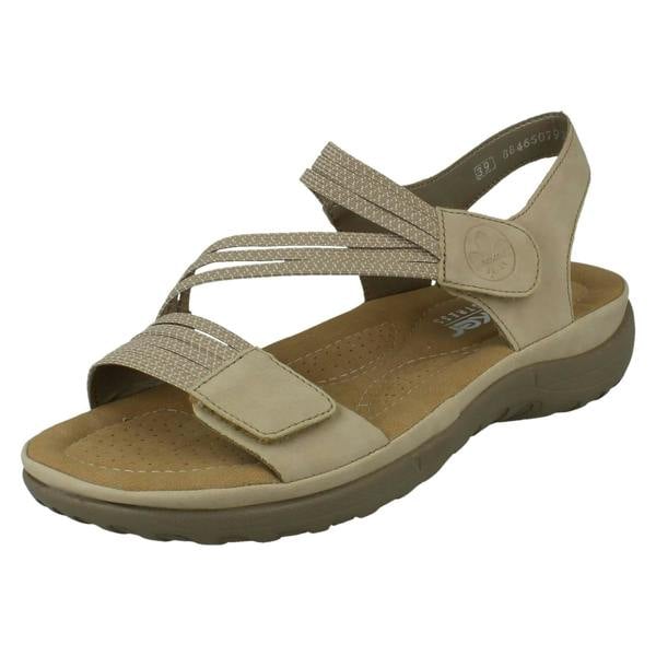 Rieker Ladies Rieker Casual Hook and Loop Strap Sandals 64870