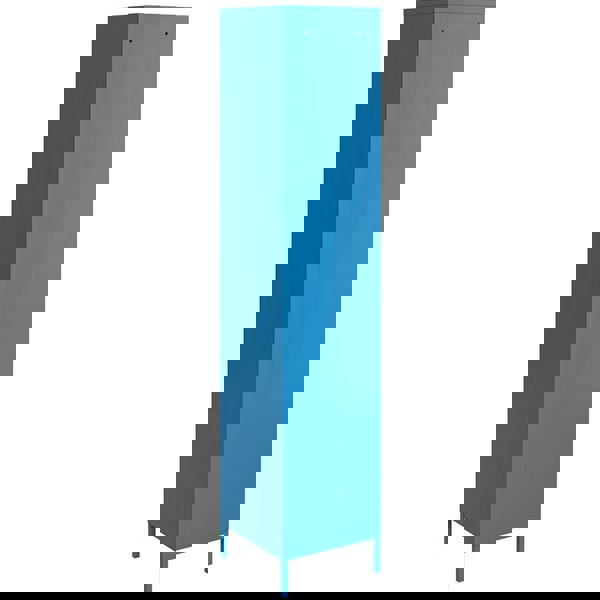 Dorel Home Cache Single Metal Locker with Storage Blue