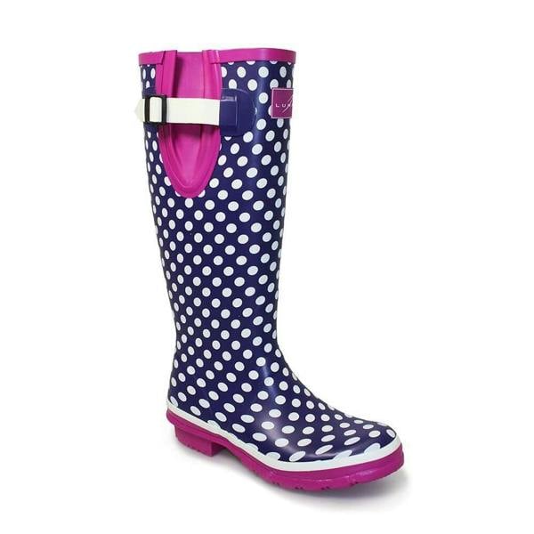 Lunar Polka Dot Womens Festival Wellington Wellie Boots