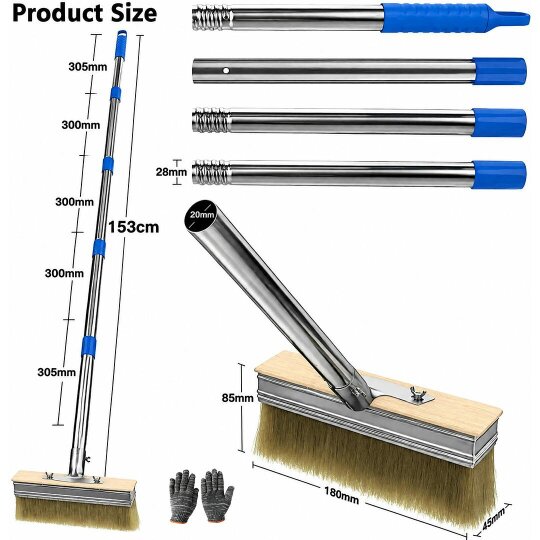 Havendro Long Handle Decking Paint Brush Deck Stain Applicator
